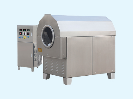 Customer Come Our Factory Test DCCZ7-10 Roasting Machine