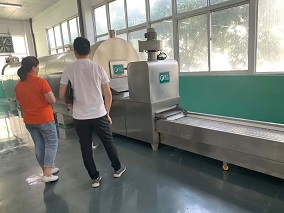 Customer ordered 6 meters roasting production line DCCL7-60.