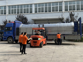 Eight-meter production line send to our customer